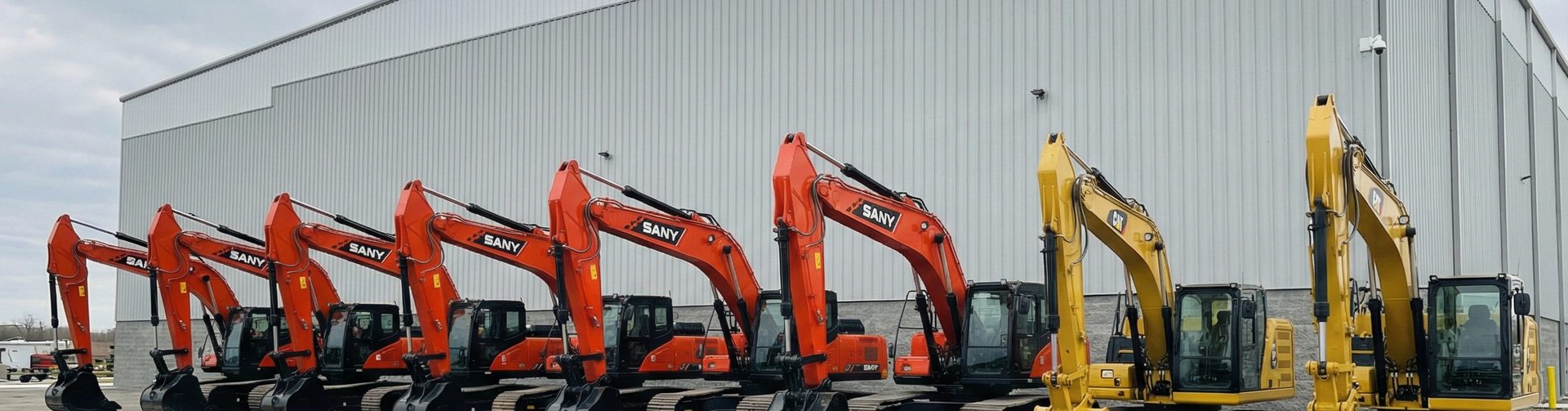 Excavator inventory background